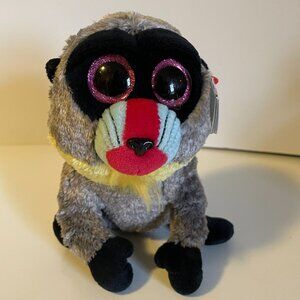 *♪ Ty Beanie Boos Soft  WASABI Baboon Monkey Plush *♪